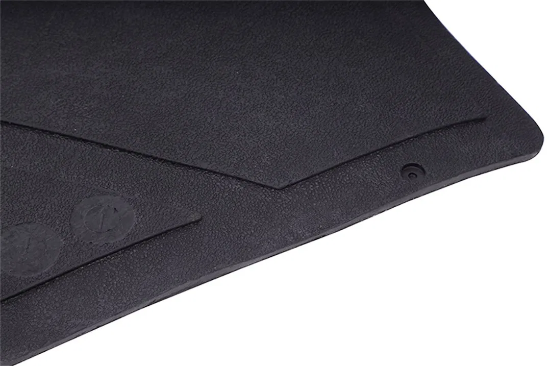 DZ76700 – DEE ZEE Tailgate Mat, Universal Teardrop Black Nyracord Rubber X-Pattern With Mounting Har - view 2